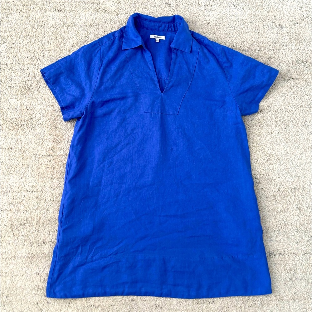 Madewell V-Neck Linen Dress